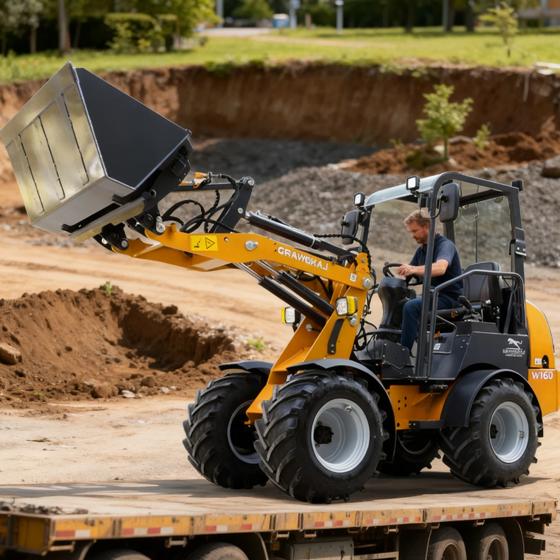 

Landward Front End Articulated Loader Wholesale High Power Wheeled Loader High Configuration Hydraulic Diesel Loader Customized