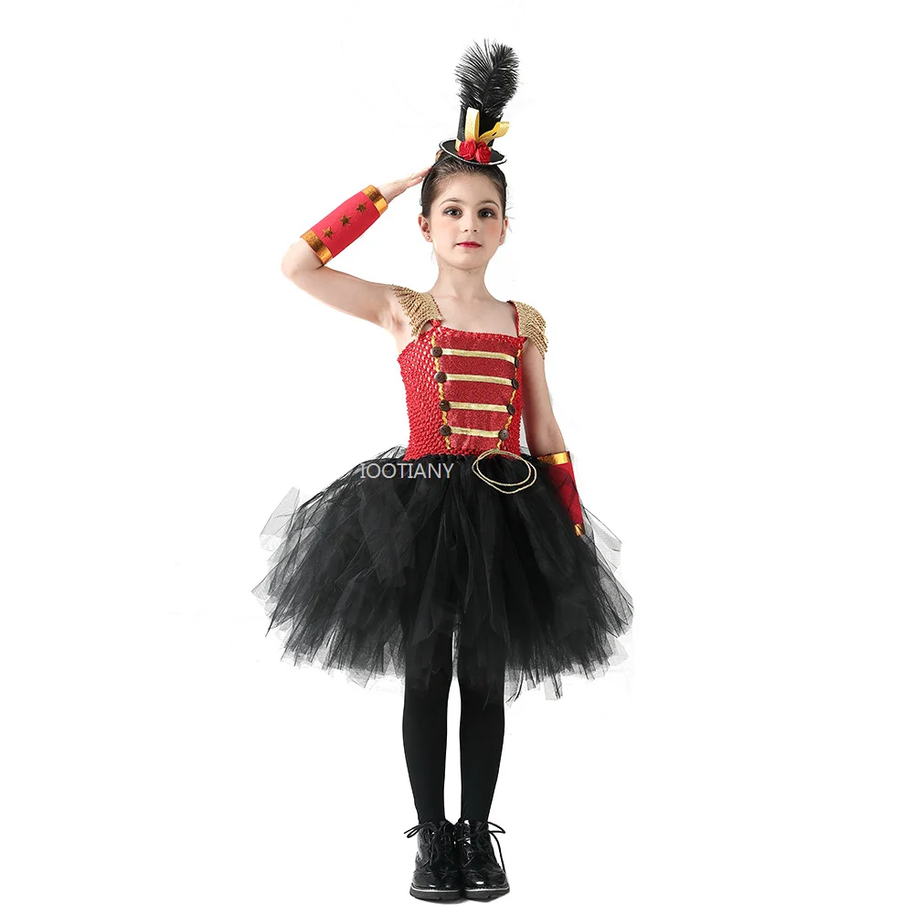 2024 Sparkly Kids Toy Soldier Cosplay Stage Show Dress For Girl Nutcracker Inspired Girls Ballet Costume Birthday Party Clothing