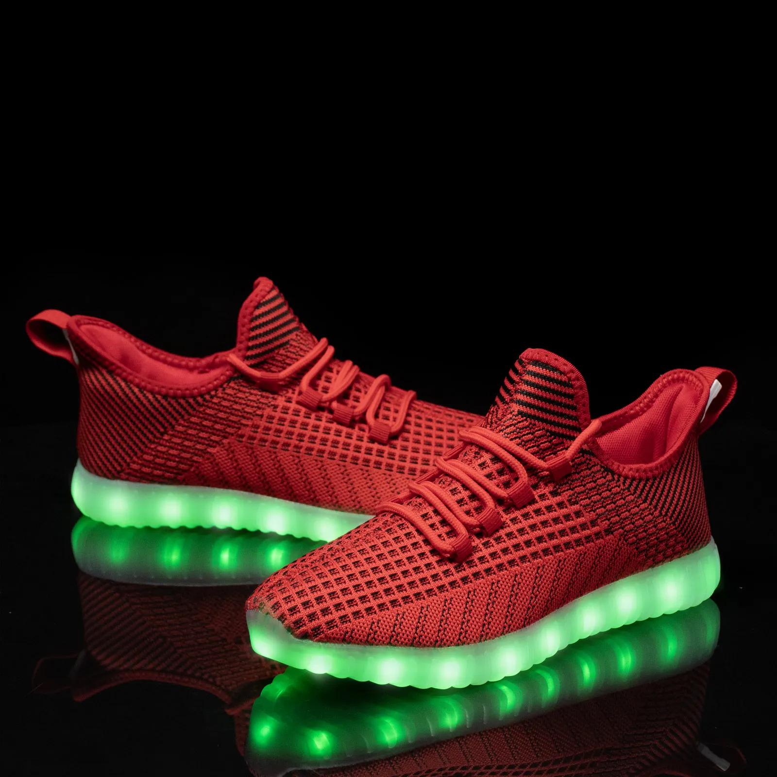 Tägliche Freizeitschuhe für Herren, Schuhe mit schillernden Lichtern, atmungsaktive Mesh-Laufschuhe, weiche und bequeme Herrenschuhe – Detail 26
