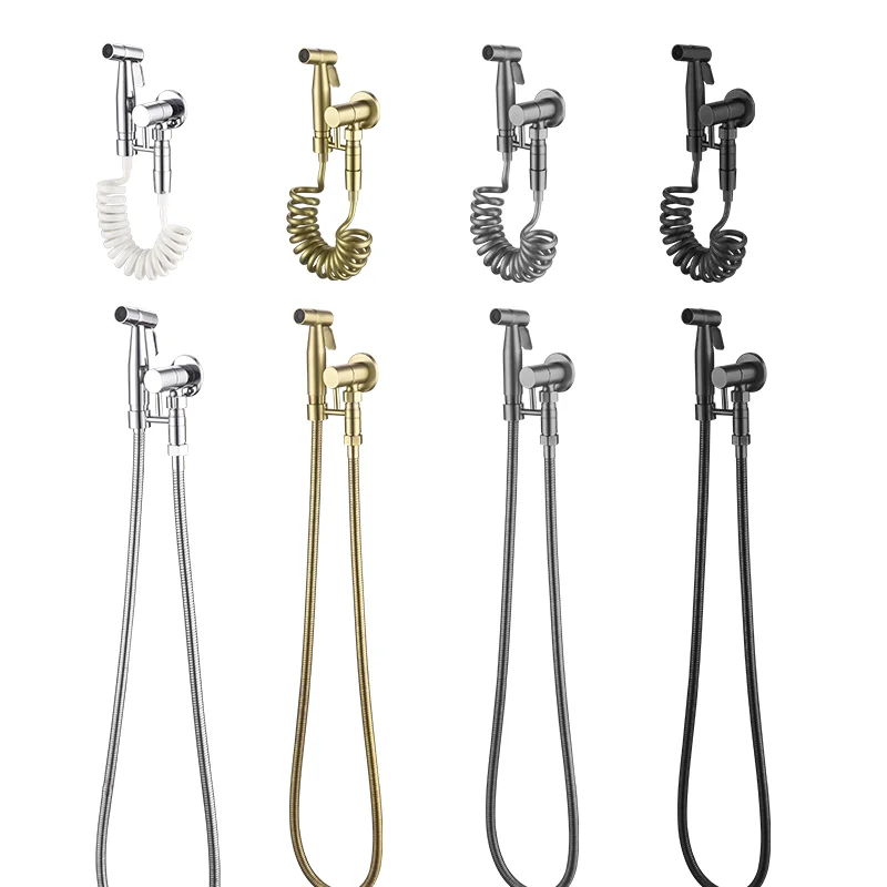 

Handheld Toilet Bidet High Pressure Sprayer 304Stainless Steel Bidet Shower Hygienic Shower Wall Toilet Bidet Sprayer Cold Water
