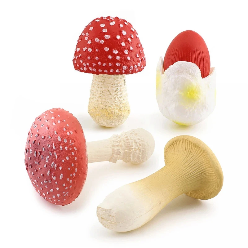 Simulation Fungus Figurines Garden Decor Mini Mushroom Matsutake Oyster Landscape Miniatures DIY Photograph Props Decor Supplies