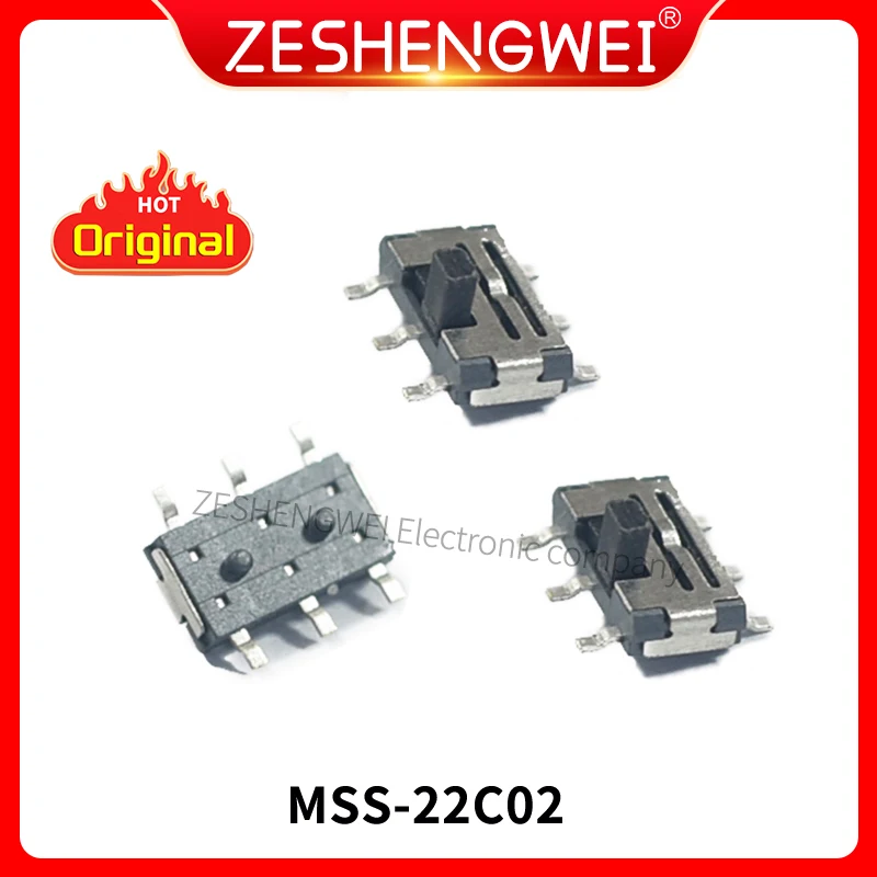 

20PCS switch MSS-22C02(2P2T) 6 Pin SMD Toggle Switch In Stock