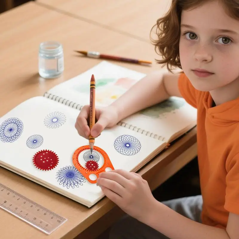 Шаблон для геометрического рисования, инструмент для прецизионного рисования, креативный геометрический многоразовый трафарет для рисования, ремесел, эскизов, дизайн