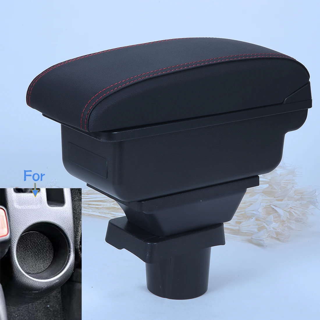 For Volkswagen UP Armrest Box For Skoda Citigo VW UP Seat Mii Car Armrest Console Storage Box Cup Holder Car Accessories
