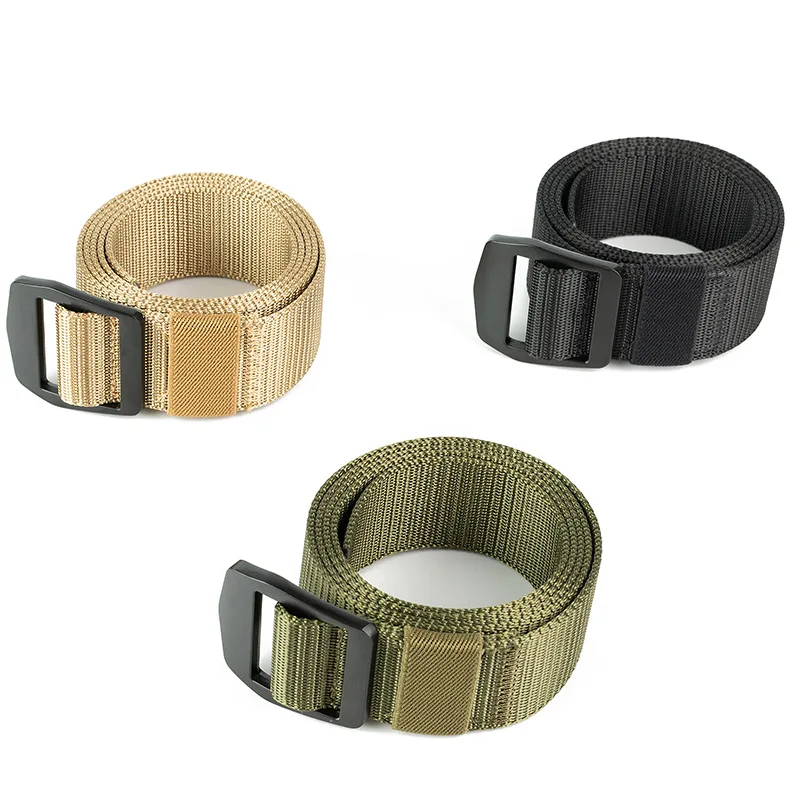 Belt For Men Army Outdoor Hunting Tactical Metal Buckle Multi Function Combat Survival Nylon Canvas Security Male Military Belts