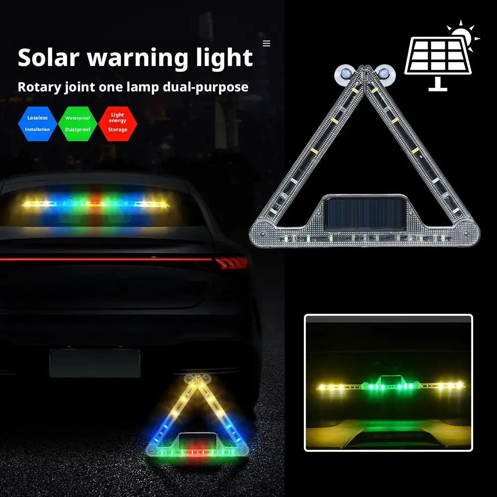 

Joint rotatable Solar Strobe Lights For Auto Emergency Grill Warning Lamp 18 led Windshield Anti Collision Light Car Access R0E8