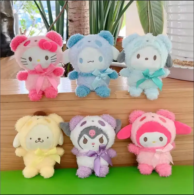 

@12 см Sanrioed плюшевые аниме мультяшные игрушки Кулими куклы милые животные школьная сумка сумка кулон украшения для девочек и детей рождественские подарки