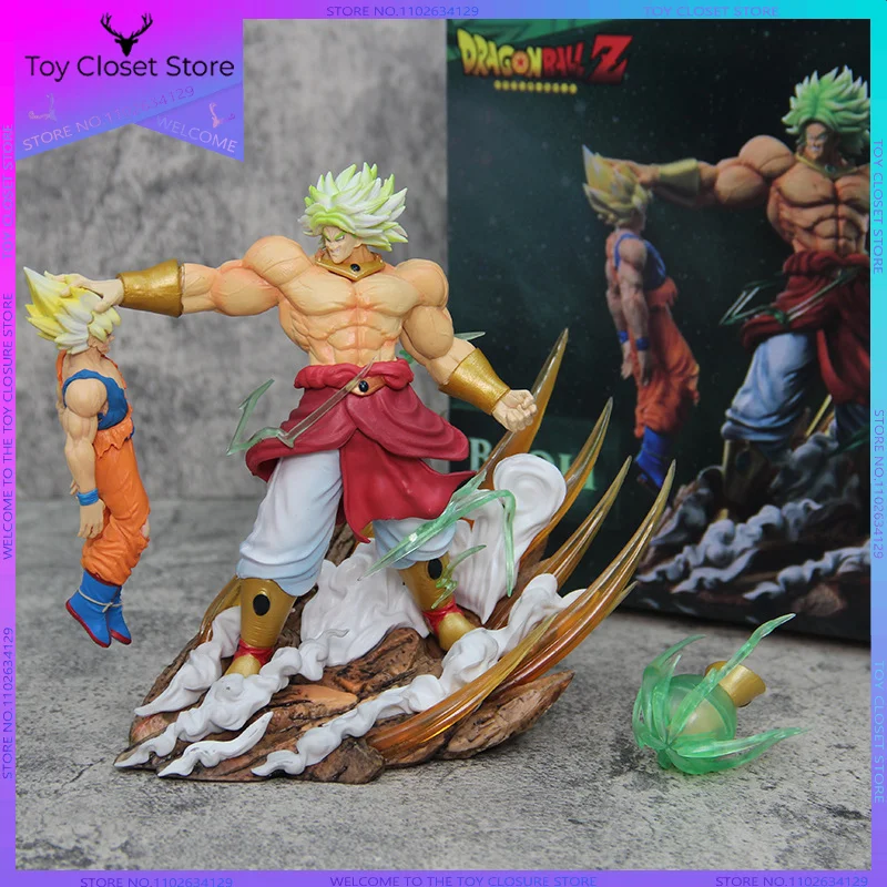 20 cm Dragon Ball Gk Berserker Brolly Vs The Monkey King Muscle Rage Handgefertigte Modellornamente Dragon Ball