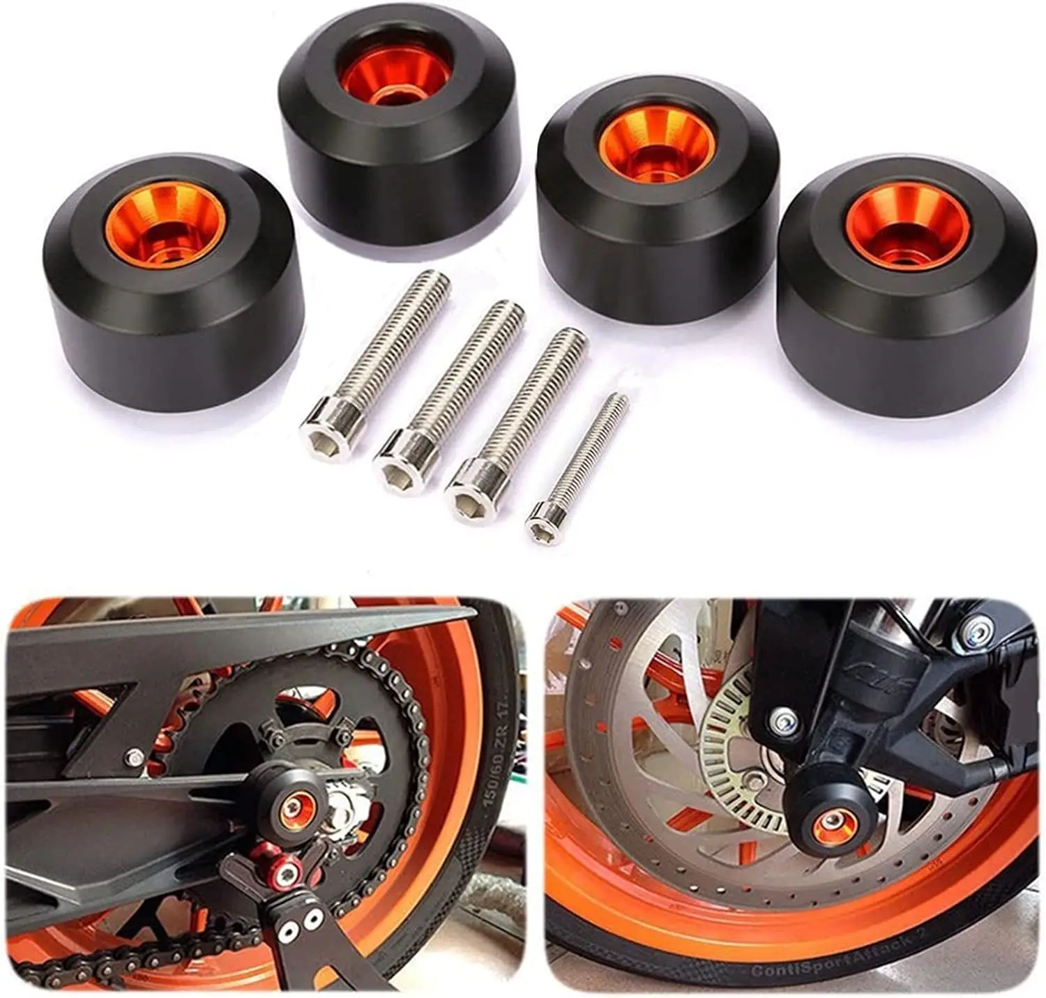 Motorcycle Front Rear Fork Wheel Frame Slider Crash Protector Accessories For KTM DUKE 125 200 25 390 RC 125 200 250 390