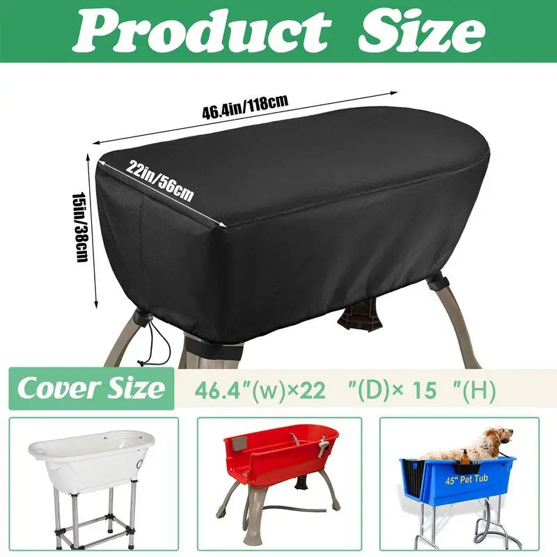 Elevated Pet Bathing Cover Multi-Function Foldable Resistant Oxford Cloth Foldable Pet Bathtub Cover Elevated Dog Bathtub ForPet