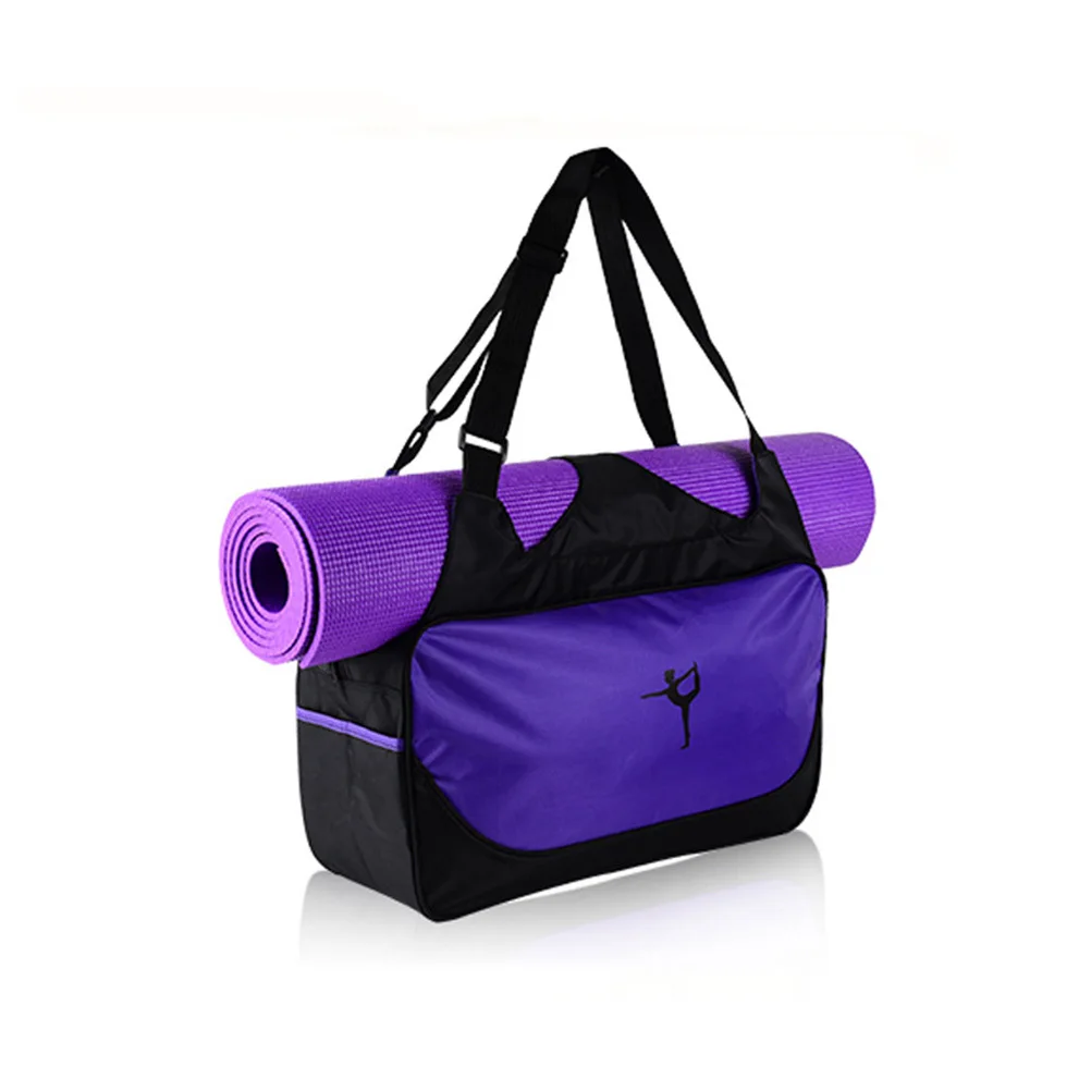 Yoga Bag Portable Large Capacity Waterproof Travel Shoulder Bag Removable Straps Carrying Handbag for Gym Sports Hiking
