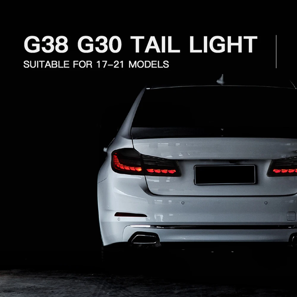 

Car LED Tail Lights For BMW G30 G38 F90 M5 5 Series 520i 530 550 540 525i 2017-2022 Taillamp Taillight Rear Brake Lamps