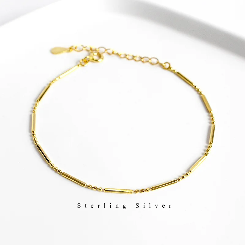 La Monada Fine Silver 925 Biżuteria Bransoletka Kobieta Mały koralik Minimalistyczne bransoletki dla kobiet Srebro 925 Sterling — zdjęcie 7