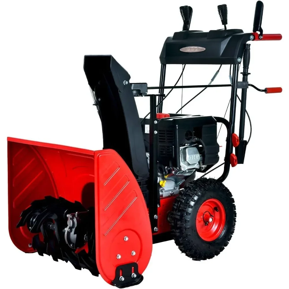 

Gas Snow Blower 24-Inch 2-Stage Self-Propelled 212cc Engine Gas Powered with Electric Start, LED Light