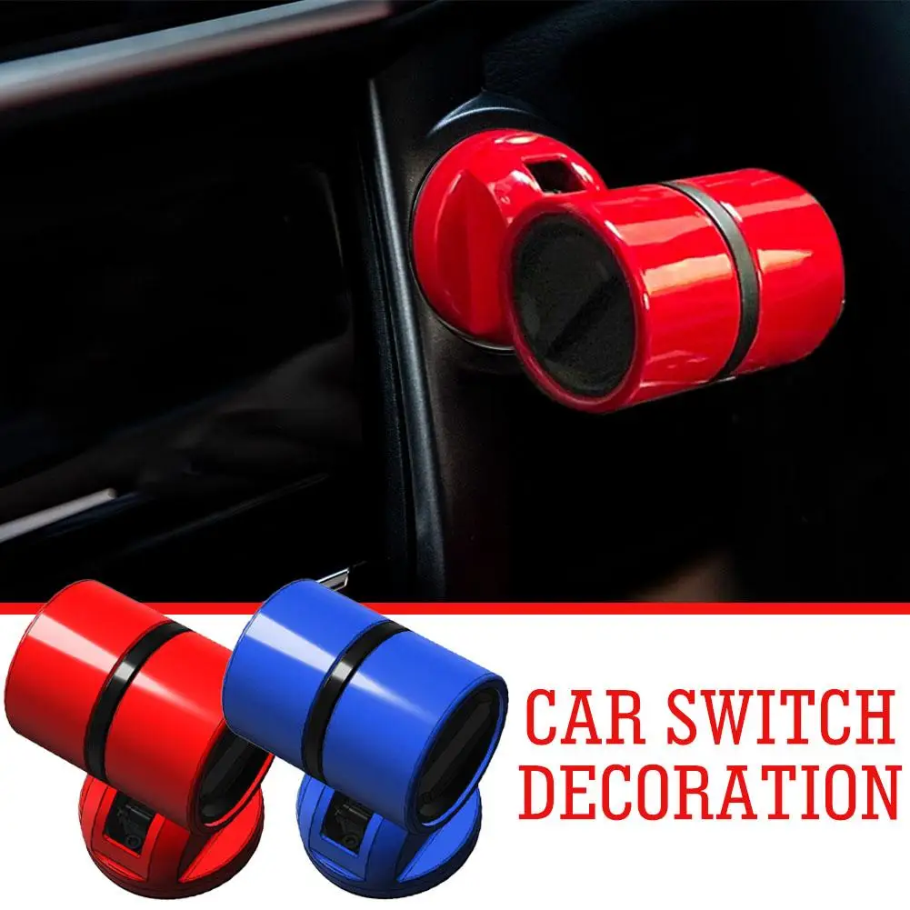 

Car Start Button Push Start Auto Ignition Button Cover Lever Automotive Rocker Start Gift Push Stop Car Engine Button One-T C0E8
