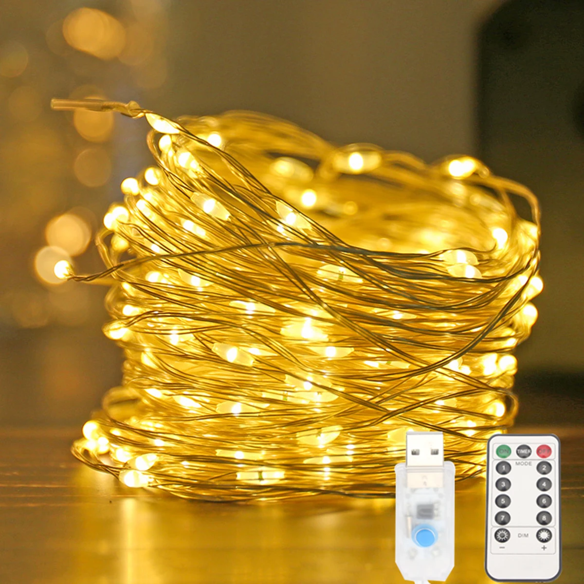 LED Kupferdraht String Lampe USB Batteriebetriebene Fee Lampe Camping Garten Party Hochzeit Geburtstag Dekoration Kranz