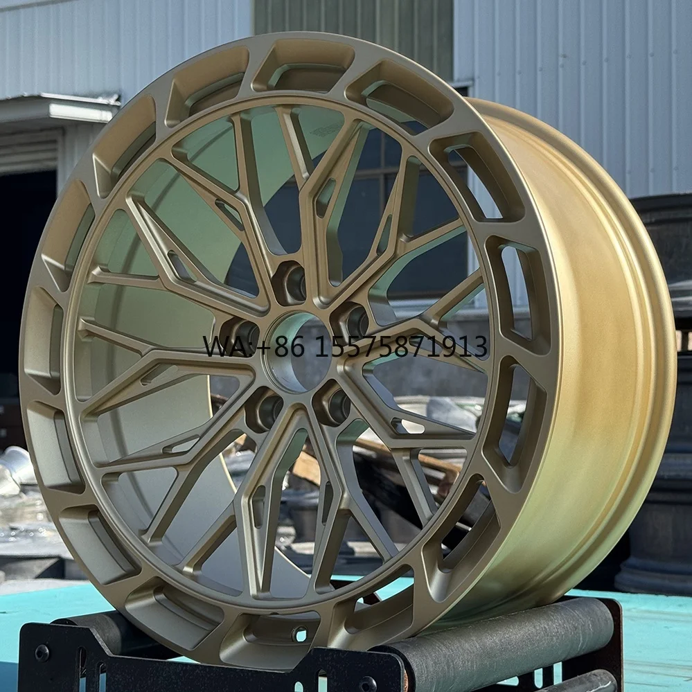 

19 20 21 22 23 24 26 Inch Forged Monoblock Wheels Custom 5x114.3 Gold 6061-T6 Alloy Luxury Car Wheels for Racing Car
