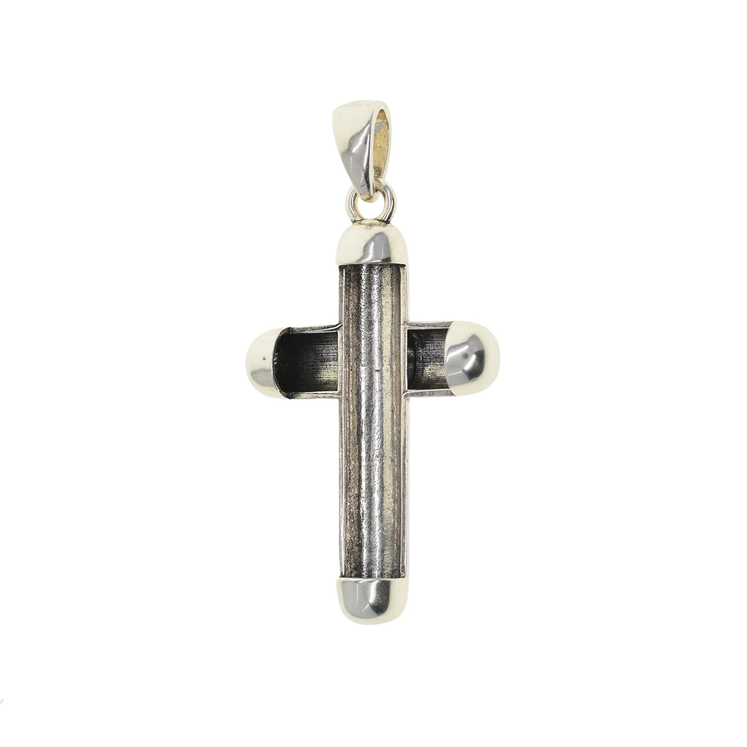 Extra Large simple Blank cross Bezel Tray Base Cabochon Pendant DIY necklace pendant GLUE fitting for 8mm beads leather rope