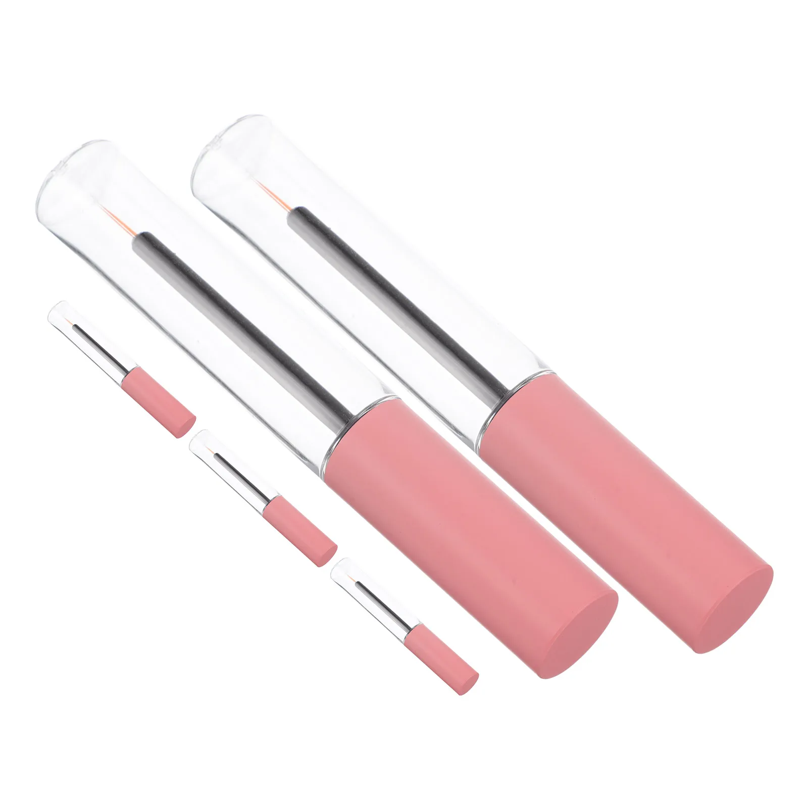 

5pcs 10Ml Empty Eyeliner Tube Clear Refillable Bottle Leakproof Portable For Diy Eyelash Extension Liquid Container Applicator