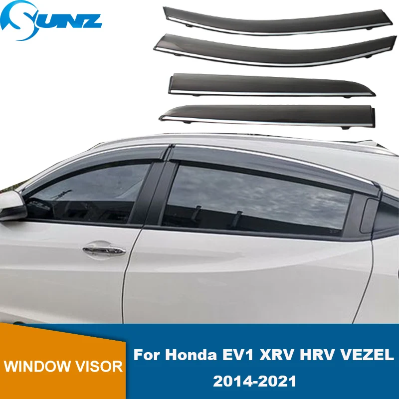 Window Visor For Honda EV1 XRV HRV VEZEL XNV 2014 2015 2016 2017 2018 2019 2020 2021 Side Window Deflector Sun Wind Rain Shield