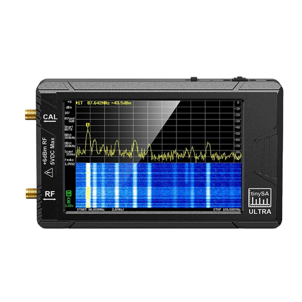 

2-in-1 Spectrum Analyzer 2.8/4inch Display Signal Generator with 32GB Card Upgraded V0.3.1 with ESD Protect MF/HF/VHF UHF Input