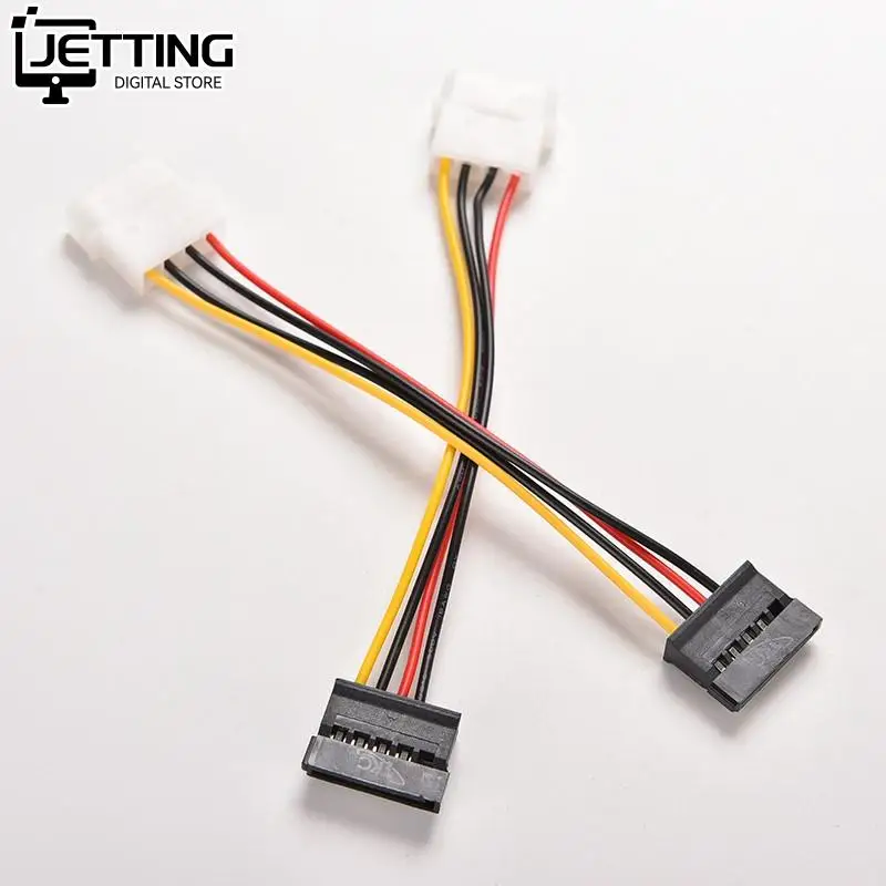 2pcs IDE to Serial ATA SATA Hard Drive Power Adapter Cable IDE to SATA Power Cable extenders wholesale