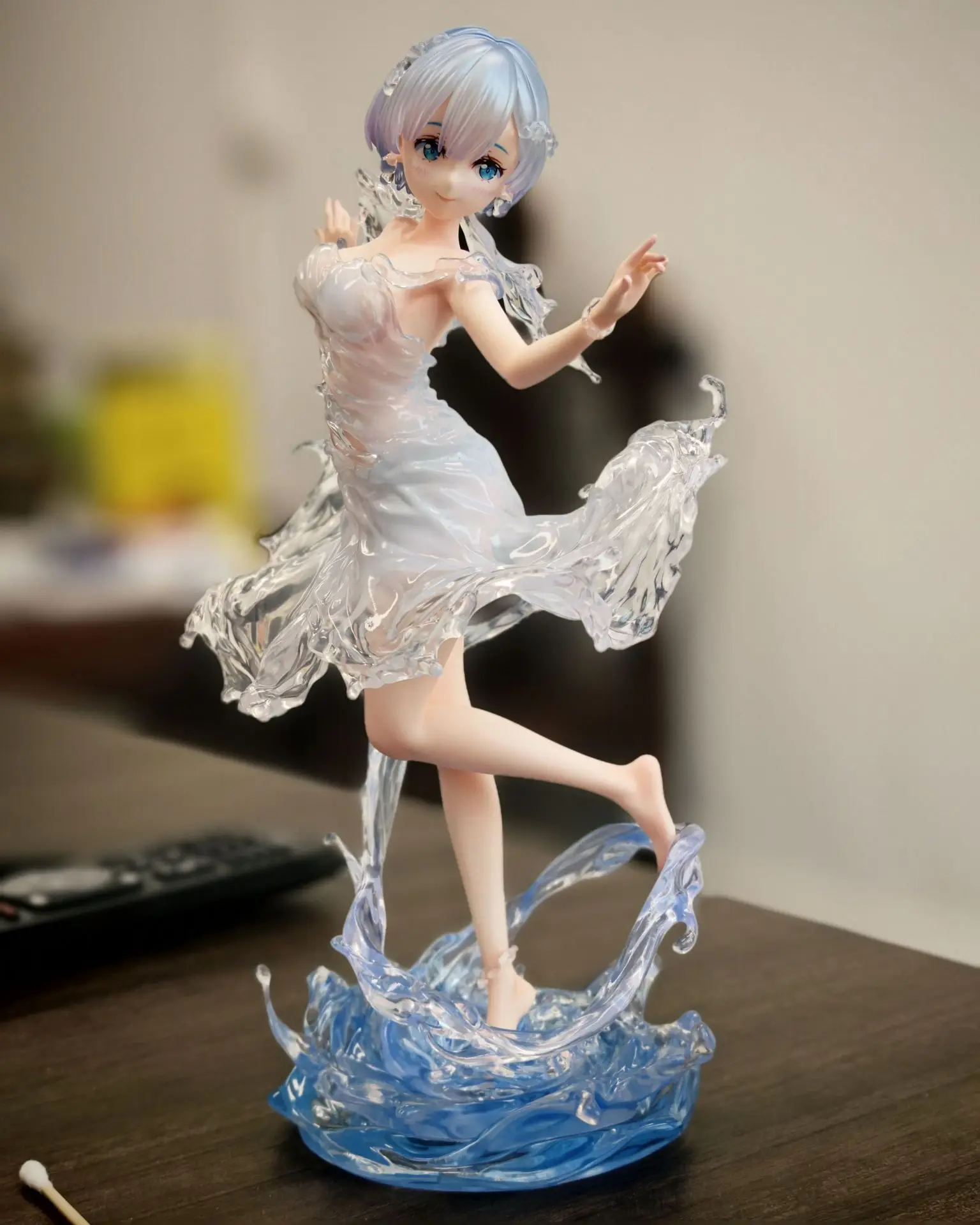24 cm ReZERO commencer la vie dans un autre monde Rem Aquadress Anime figurines d'action faites à la main étui de bureau décoration ornement cadeau
