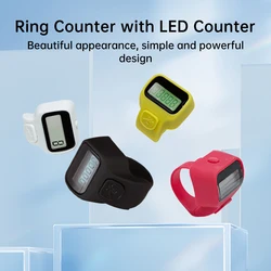 0-99999 LED Mini Electronic Ring Counter Built-in 1220 Button Battery Electronic Counting Convenient Tool People Flow Counter