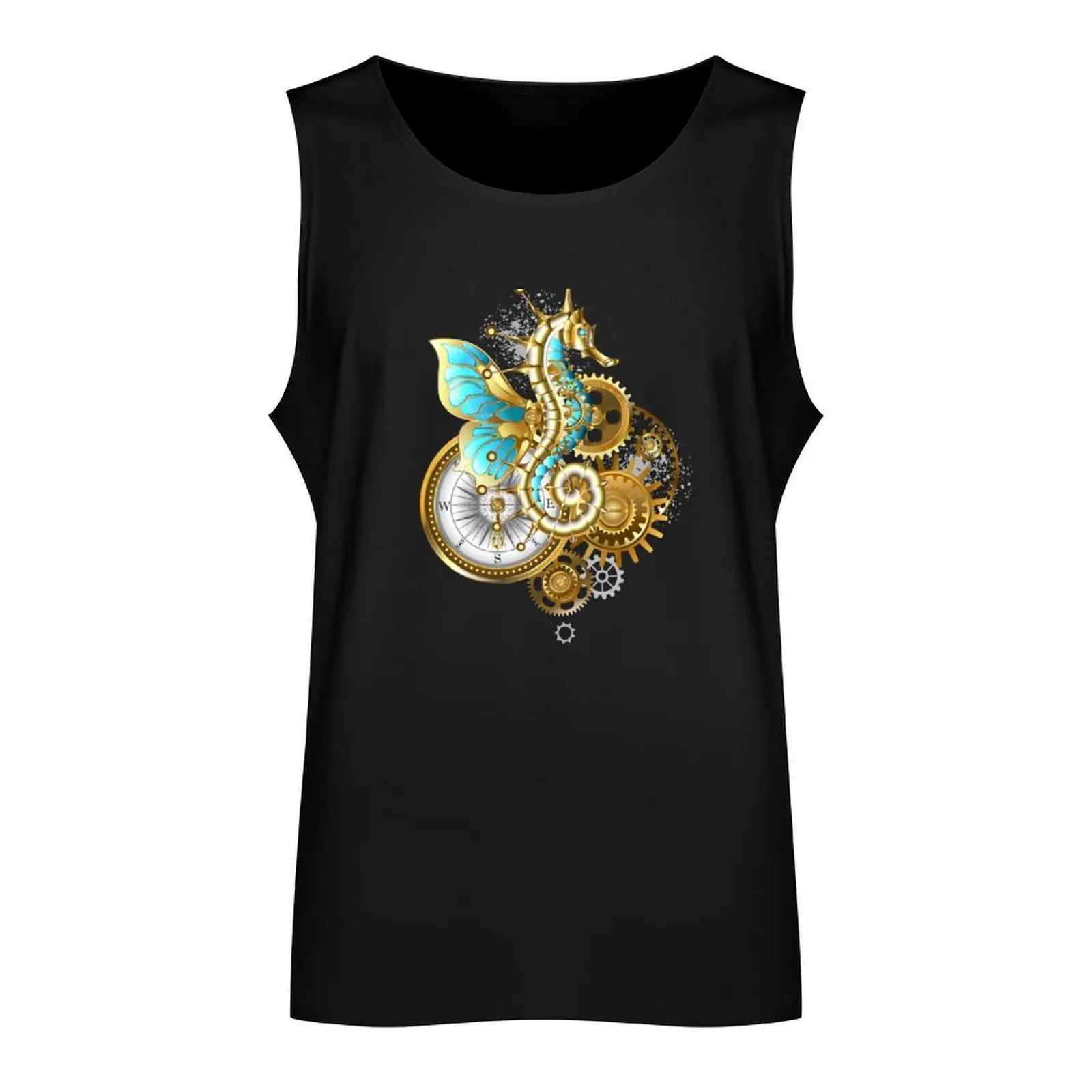 Mechanical Seahorse Tank Top gym clothing men gym