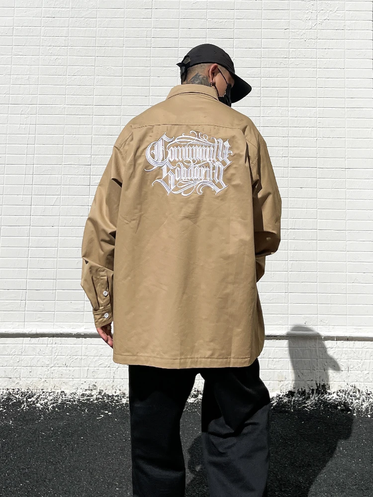 

Trendy Chicano Men's Long Sve Embroidered Loose Fit irt American Sle Outfit Breathable Cotton Streetwear Fitn Dance
