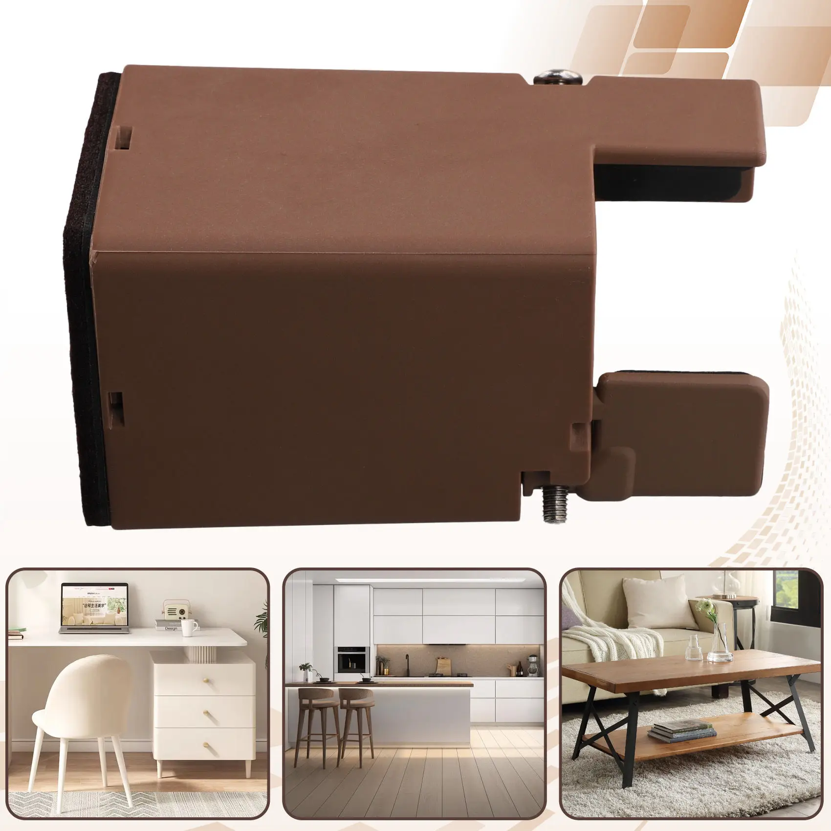 ABNM Adjustable Furniture Heightening Pad, Bed Heightening Leg Pad, Widened Table Leg Pad [Suitable For 30-60Mm]