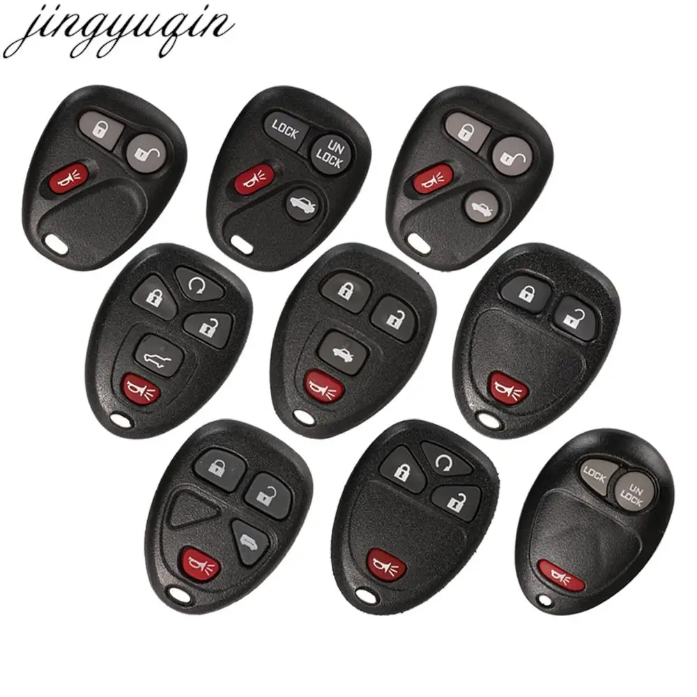 

Чехол для ключа с дистанционным управлением Jingyuqin для Buick Chevrolet Suburban Tahoe TrailBlazer GMC Sierra Yukon Hummer H2 H3 Isuzu Fob