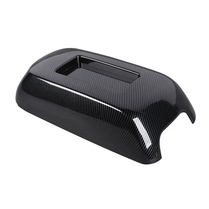 

ABHX-For Dodge Charger 2011-2024 Car Center Console Armrest Cover Trim Interior Accessories Carbon Fiber