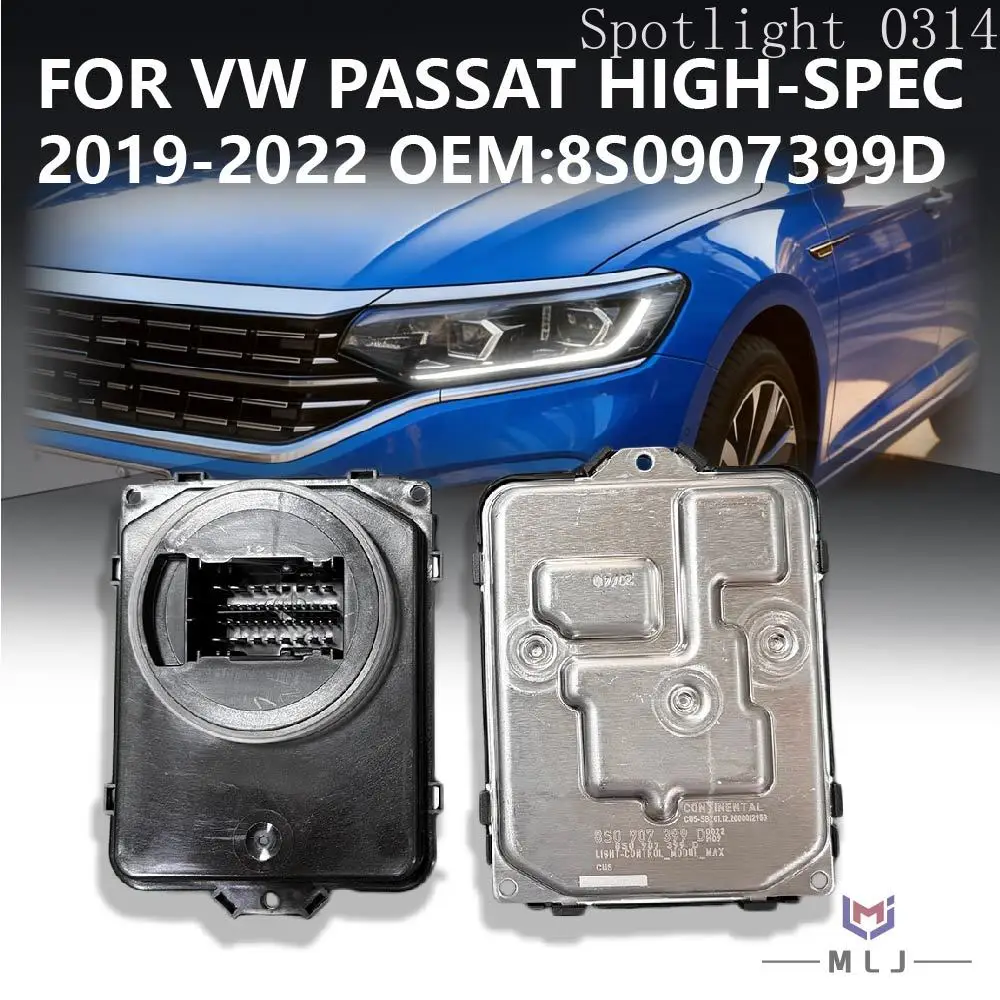 

8S0907399D For Volkswagen Passat 2019-2022 High-Spec LED Headlight Control Module DRL Driver Unit 8S0 9073 99D Car Accessories
