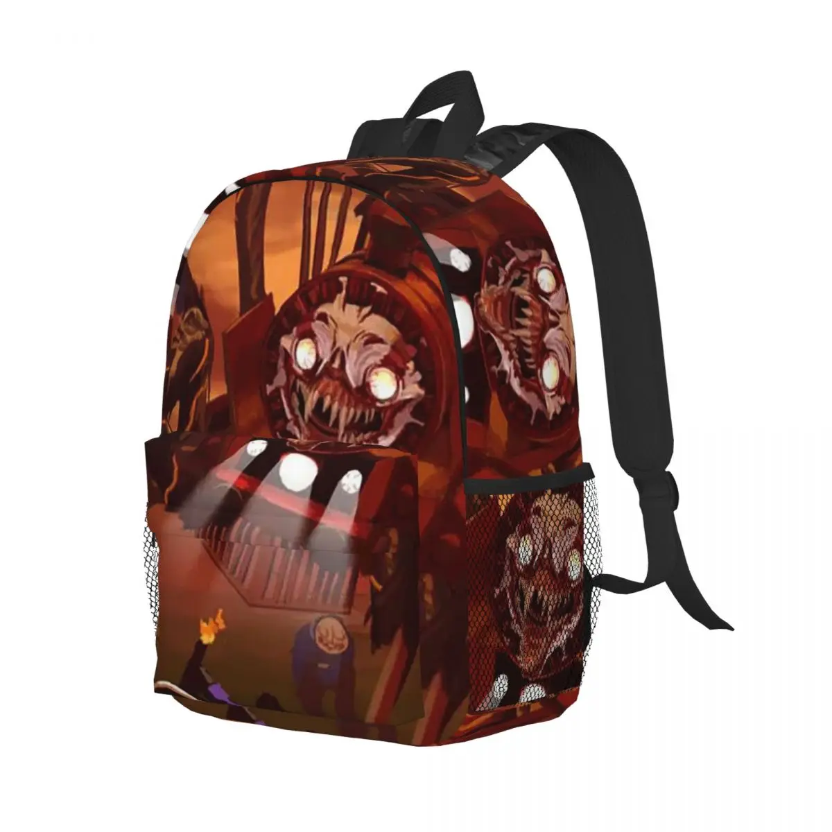 Mochila de dibujos animados Choo-Choo Charles, mochila para estudiantes, niños y niñas, bolso escolar para niños, bolsos de hombro para ordenador portátil para hombres y mujeres