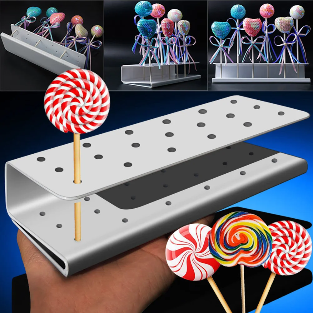 

1Pcs Lollipop Display Rack 19 Holes Detachable Two Layer PP Material Organizer Stand for Candy Display Lollipop Stand