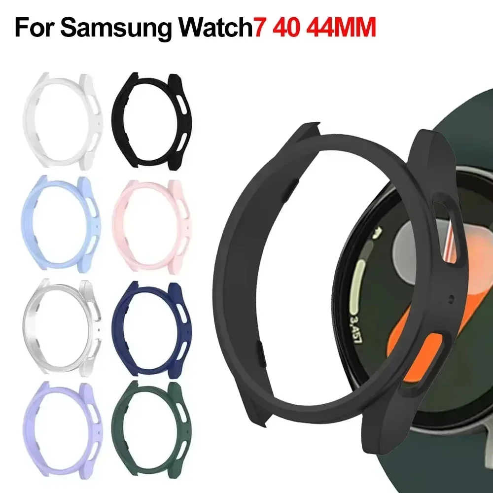 

Case+Strap for Samsung Galaxy Watch 7 6 5 4 40mm 44mm Silicone official Band PC Protector Cover Bumper for Galaxy Watch 6Classic