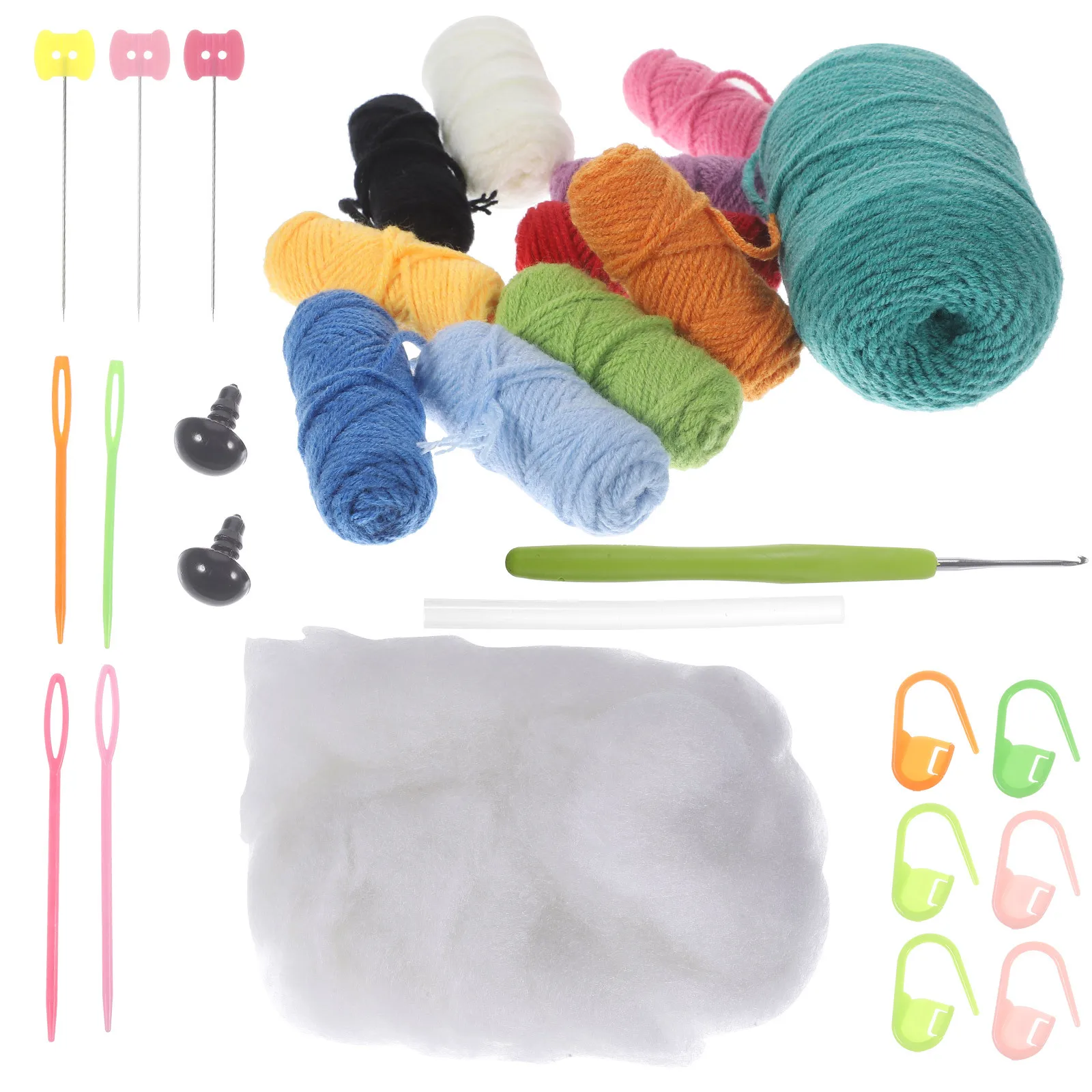 

1Set Crochet Kit Dinosaur Desktop Decoration DIY Craft Material Kit Beginner Friendly Home Office Tabletop Decor