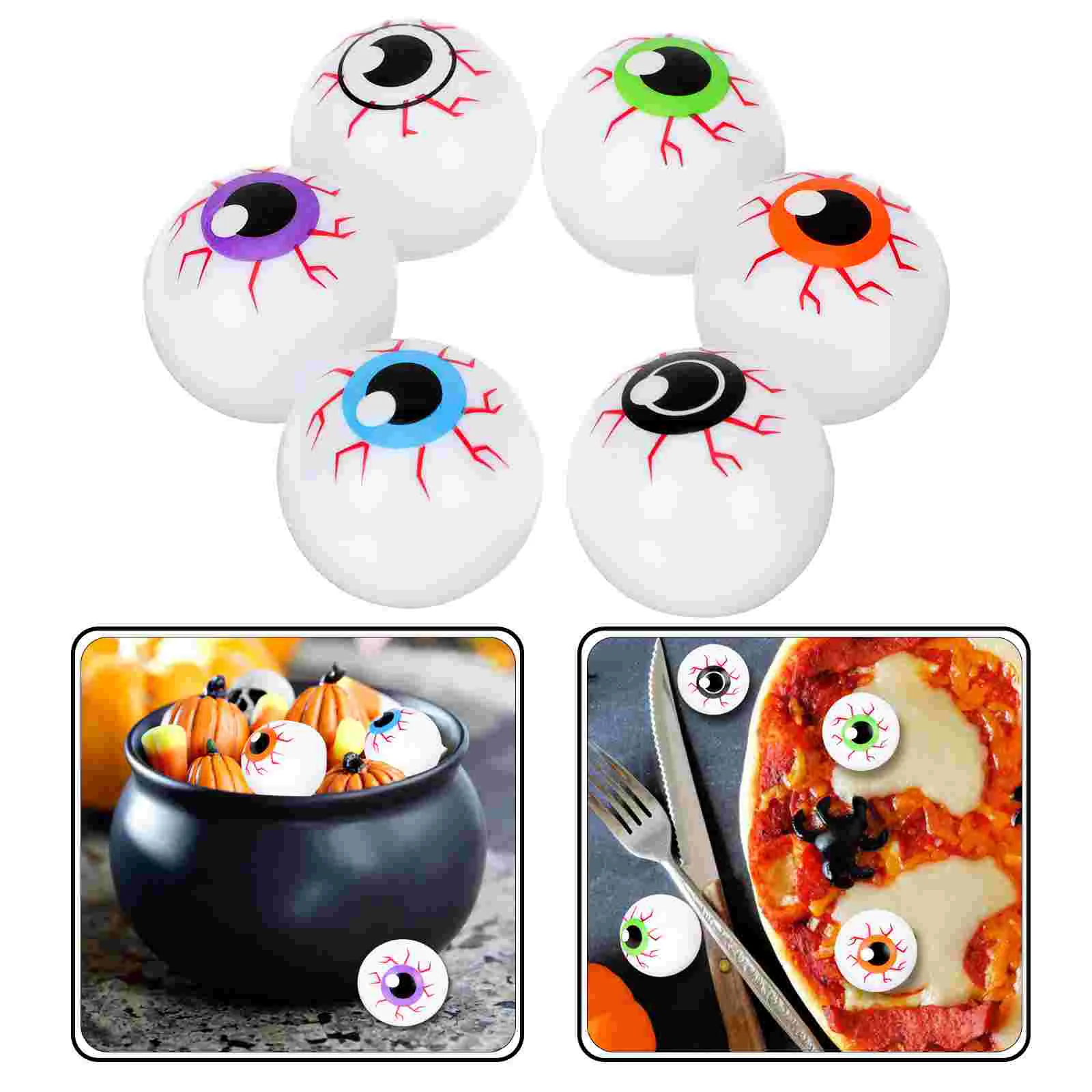 

10 Pcs Halloween Decoration Realistic Fake Eyeballs Party Favor Toy Prop Prank Supplies Looking