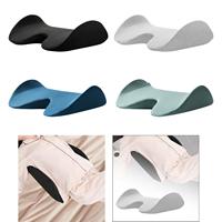 Lumbar Support Pillow for Bed Portable Memory Foam Lumbar Cushion Waist Sleep Cushion for Car Sofa Office Chair recliner