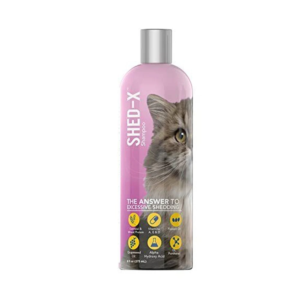 Shed-X Shed Control Shampoo For Dogs Cats, Reduce Shedding Clean, Release Excess Hair, Exfoliate Nourishes, Skin Coat Soft Shiny