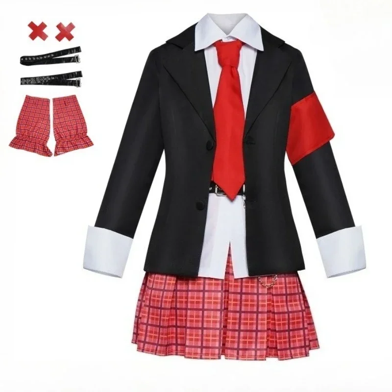 

Anime Shugo Cos Chara Hinamori Amu Cosplay Costume School JK Uniforms Set for Women Stage Performance Halloween Carnival Party