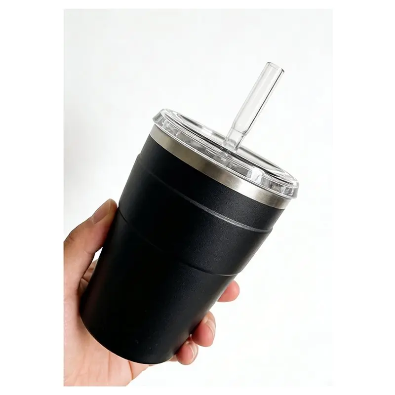 【CHRISTMAS 】Vacuum Flask 304 Stainless Steel 340Ml Insulated Cooling Ice Cup Car Cup Water Cups Large Capacity Beer Cup