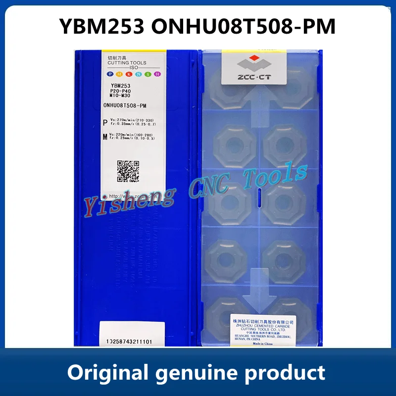 

FREE SHIPPING ZCC CT 100% Original YBC302 ONHU08T508-PM YBM253 YBD152 YBM351 10PCS Milling Tool