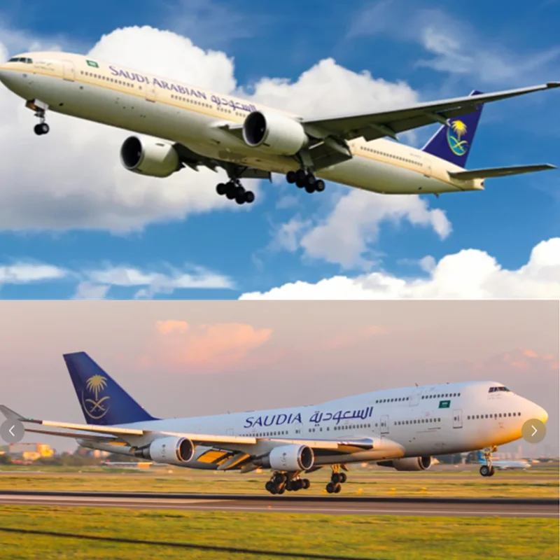 طائرة بمقياس 1:150 مصنوعة من الراتنج B747-400 طائرة الخطوط الجوية العربية السعودية نموذج مع عجلات خفيفة عرض مجموعة معدات الهبوط