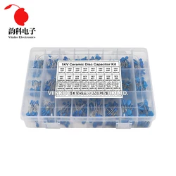 700pcs 1KV 1000V High Voltage Ceramic Capacitor Kit 10PF-100NF 24Values Capacitance Assorted Set Sample Pack