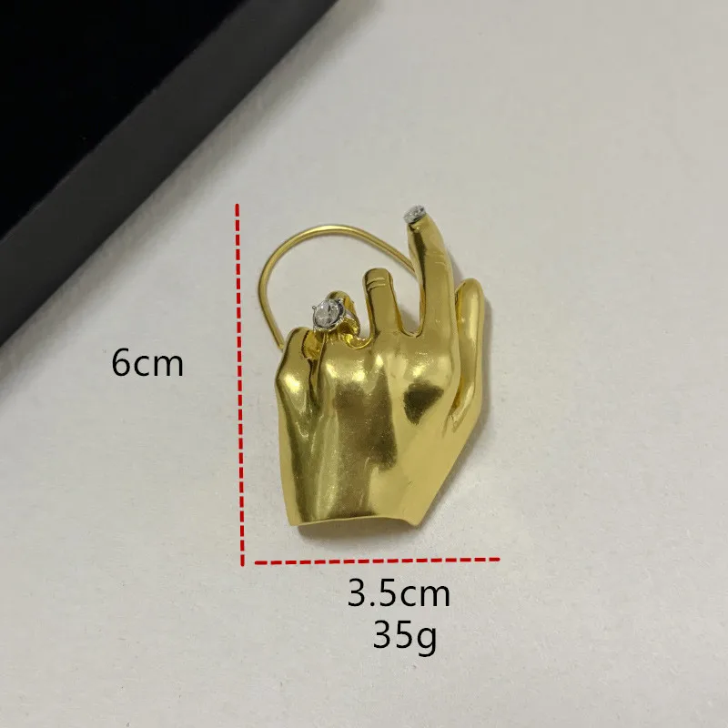 1 Stück Modischer Übertriebener Metall-Ohrstecker für Damen Statement-Schmuck Accessoire für Party und Show – Detail 4