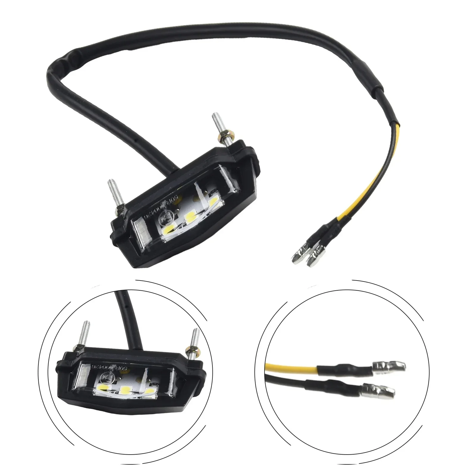 Motorcycle License Plate Light LED Number Plate Light Multi Use 12v Waterproof Motorcycle Rear Tail Light Motorcycle Lights
