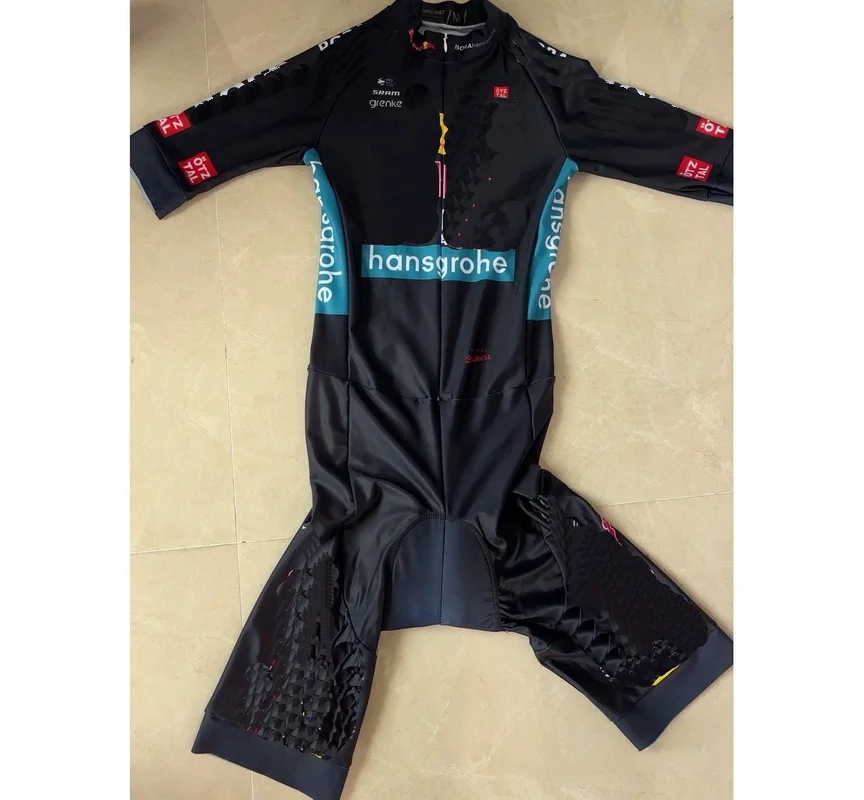 LASER CUT Skinsuit 2024 BULL BORAFUL TEAM TDF Bodysuit SHORT Cycling Jersey Bike Bicycle Clothing Maillot Ropa Ciclismo