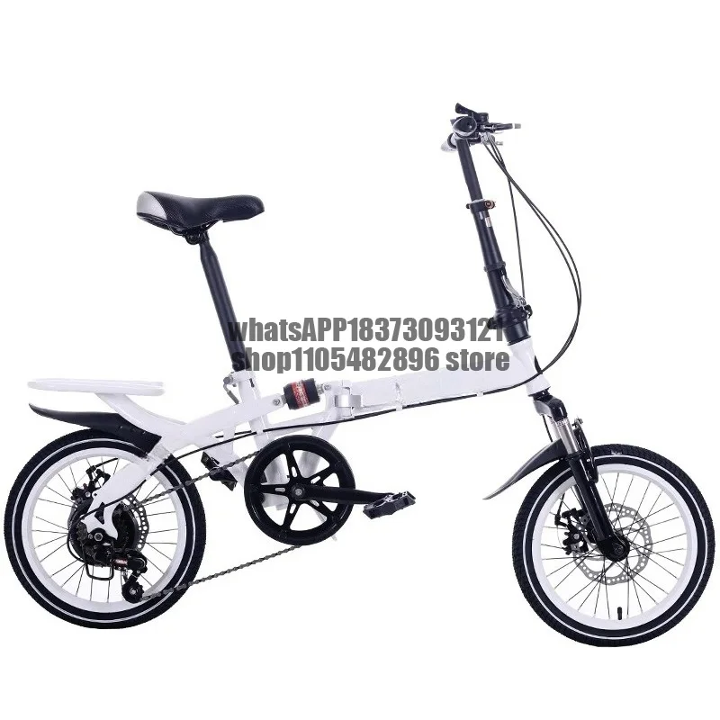 Student bicycle transmission disc brake mini bike adult driver folding shock-absorbing bicycle